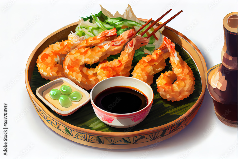 Japanese Tempura food