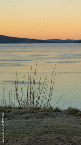 Wintry pictures from Lake V  sman in Ludvika Sweden