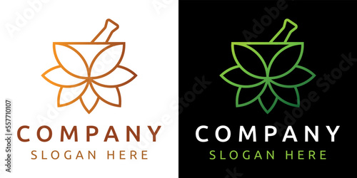 Spice brand logo template vector art image. Healthy food restaurant logo concept. This logo is suitable for restaurant, ayurvedic pharmacy business.
