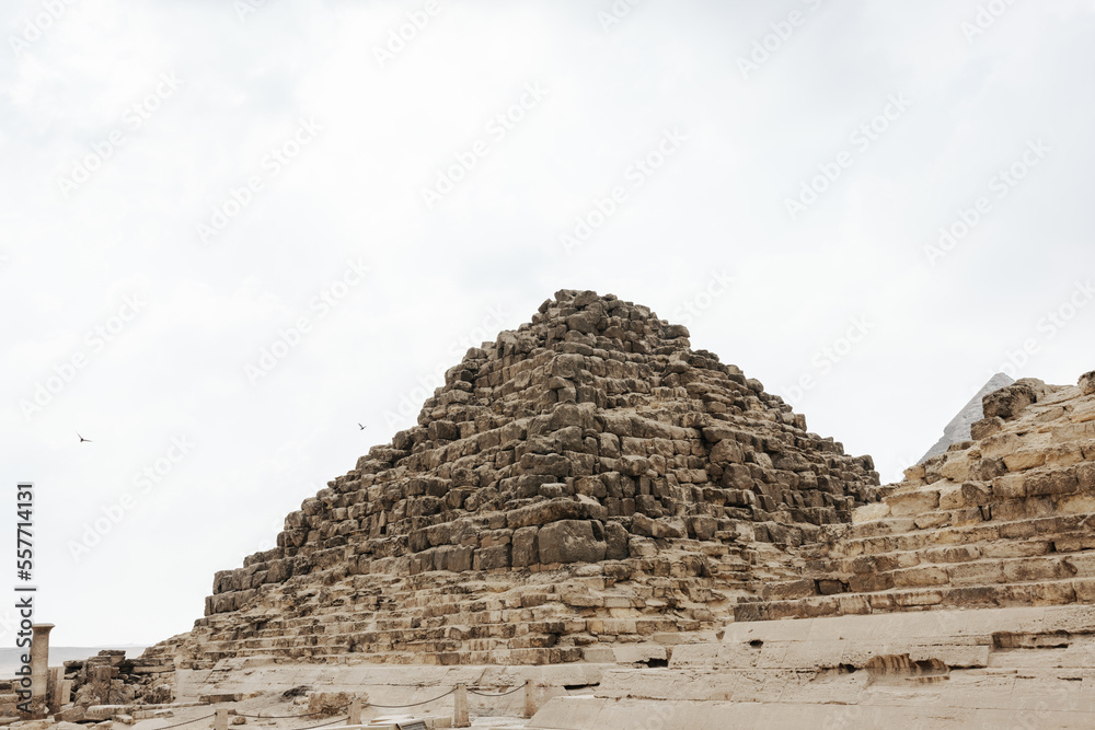 Small Pyramid at the eastern cemetery in front of the Pyramids of Giza Small Pyramid at the eastern cemetery in front of the Pyramids of Giza