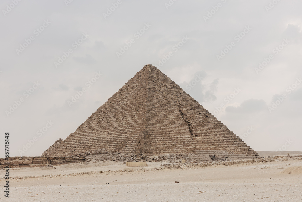 Pyramid of Menkaure in Cairo, Egypt