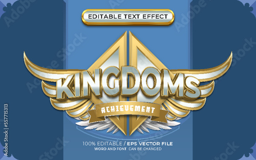 Kingdoms Winged Emblem with Editable Text Effects