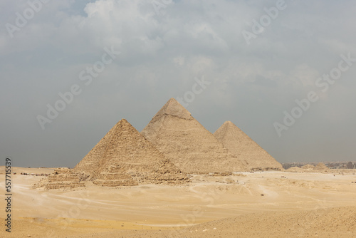 The Pyramids of Giza. Egyptian Pyramids  an ancient wonder of the world