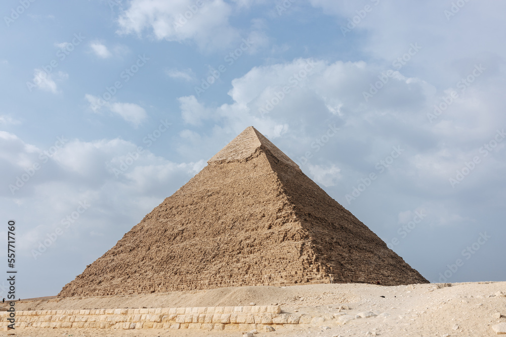 Pyramid of Khafre Pyramid in Cairo, Egypt Pyramid of Khafre Pyramid in Cairo, Egypt