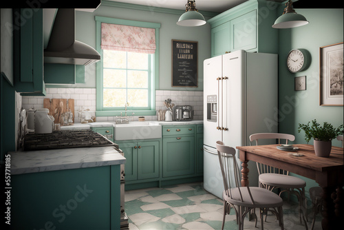 Modern Contemporary Kitchen - Generative AI
