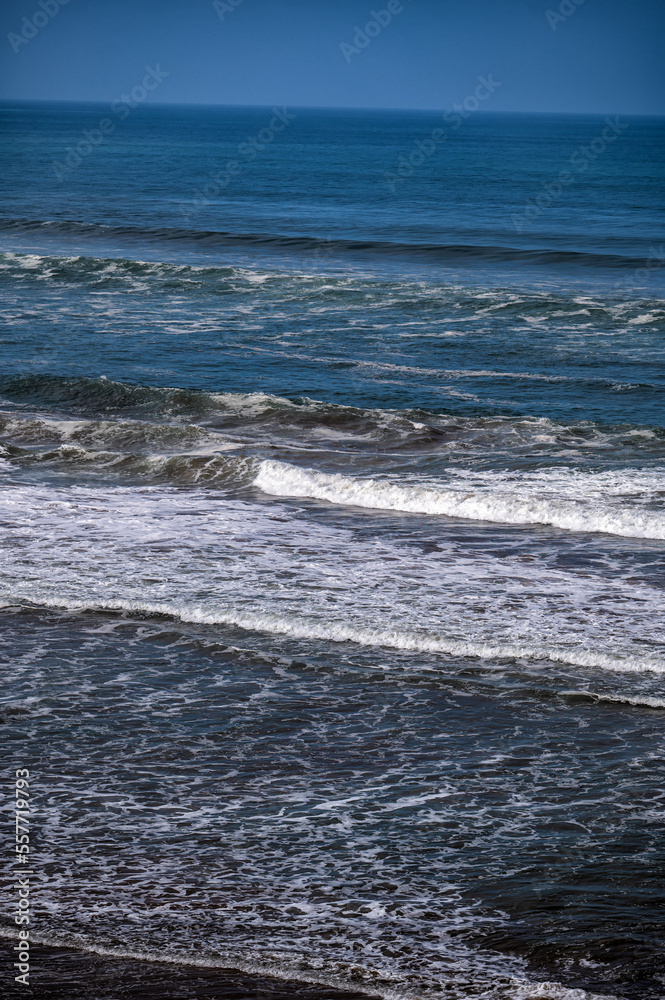 High tide and huge waves in the Atlantic Ocean, Morocco. High tide and huge waves in the Atlantic Ocean, Morocco.