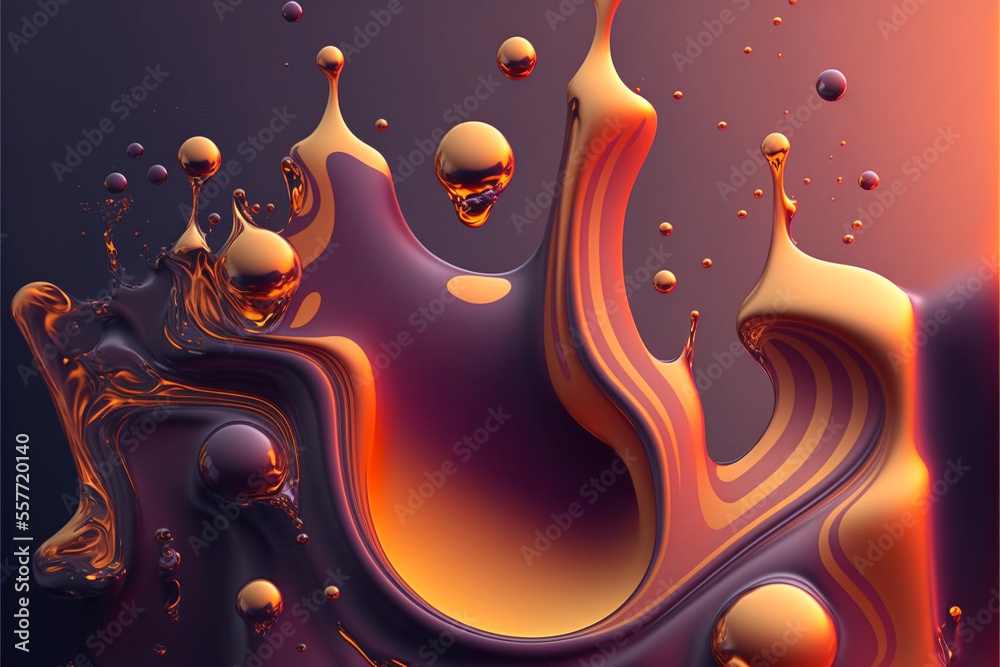 smooth liquid drops background
