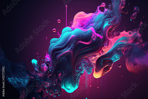 colorful abstract liquid wave background