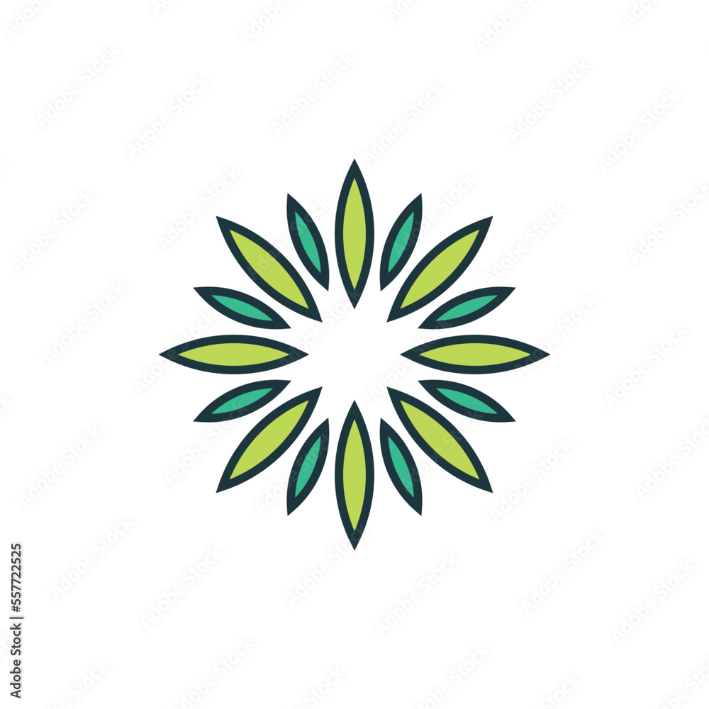 Abstract Flower Decoration Mandala Vector Logo Template Abstract Flower Decoration Mandala Vector Logo Template