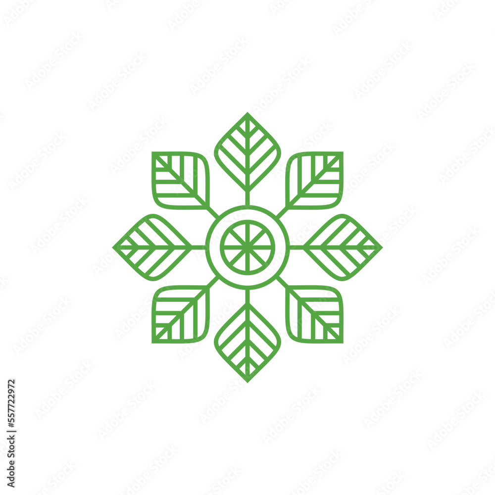 Abstract Flower Decoration Mandala Vector Logo Template Abstract Flower Decoration Mandala Vector Logo Template