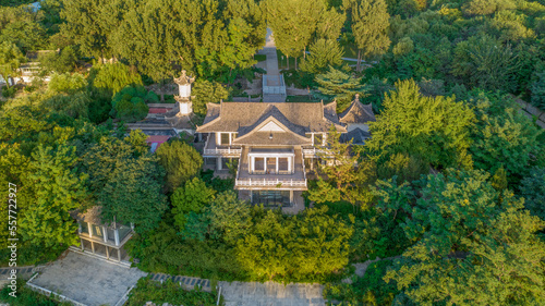 Aerial photography of Yuxi Park, Qiaoxi District, Shijiazhuang City, Hebei Province, China