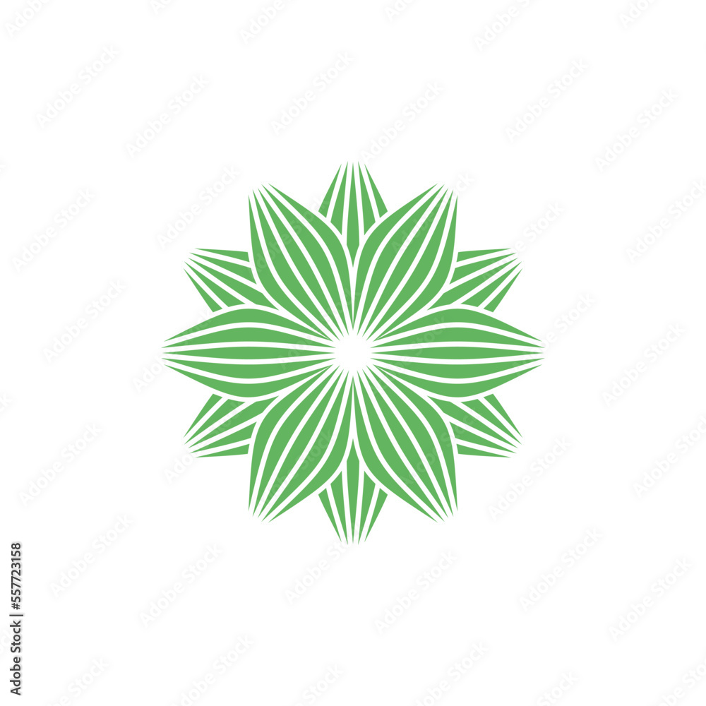Abstract Flower Decoration Mandala Vector Logo Template Abstract Flower Decoration Mandala Vector Logo Template