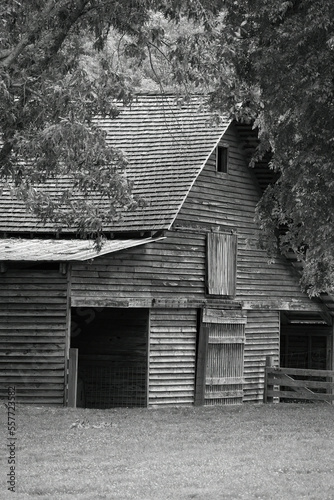 Old wooden barn in Black and White © Allen Penton