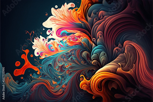 colorful abstract fractal background