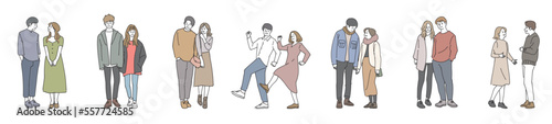 Wallpaper Mural 人物おしゃれイラスト素材	 Torontodigital.ca