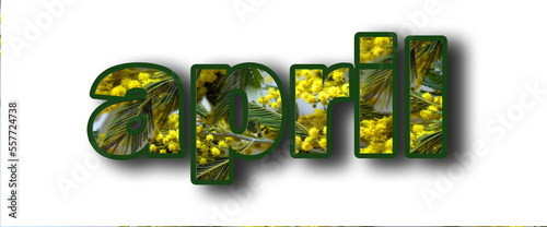 On a white background, the three-dimensional word 