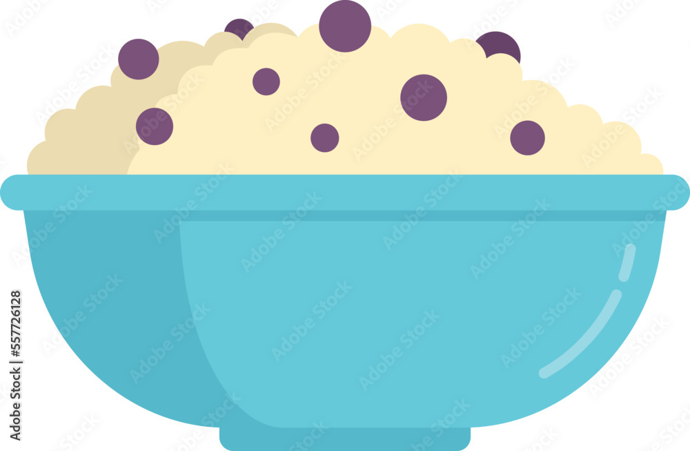 Rise bowl icon. Flat illustration of Rise bowl vector icon for web design isolated Rise bowl icon. Flat illustration of Rise bowl vector icon for web design isolated