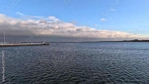 Wallpaper Mural Calm sea. Beautiful weather by the sea in winter. Torontodigital.ca