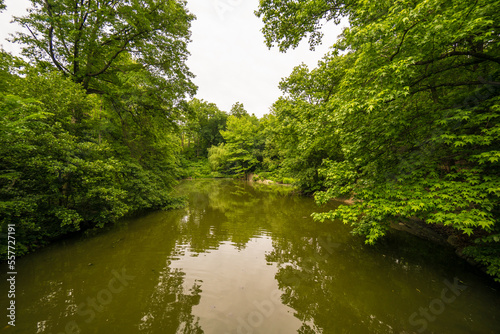 Canal in Central Park  NYC  USA