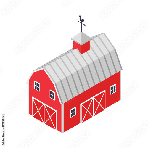 Isometric Farm Building