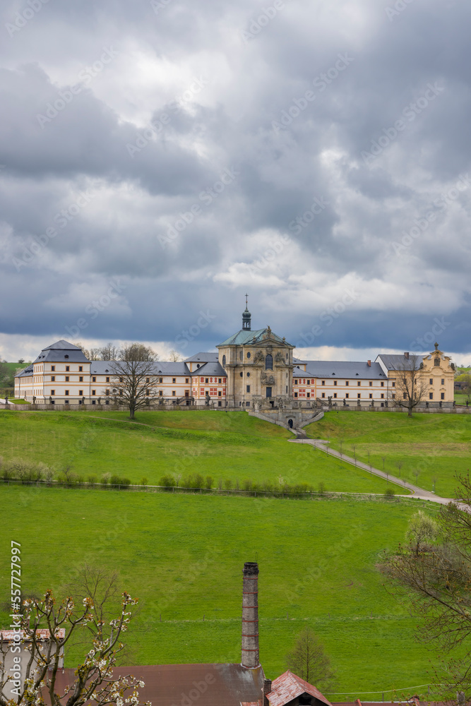 Kuks hospice with baroque decoration, Eastern Bohemia, Czech Republic