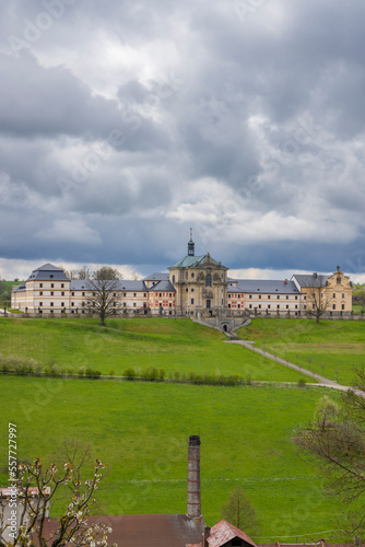 Kuks hospice with baroque decoration, Eastern Bohemia, Czech Republic photo