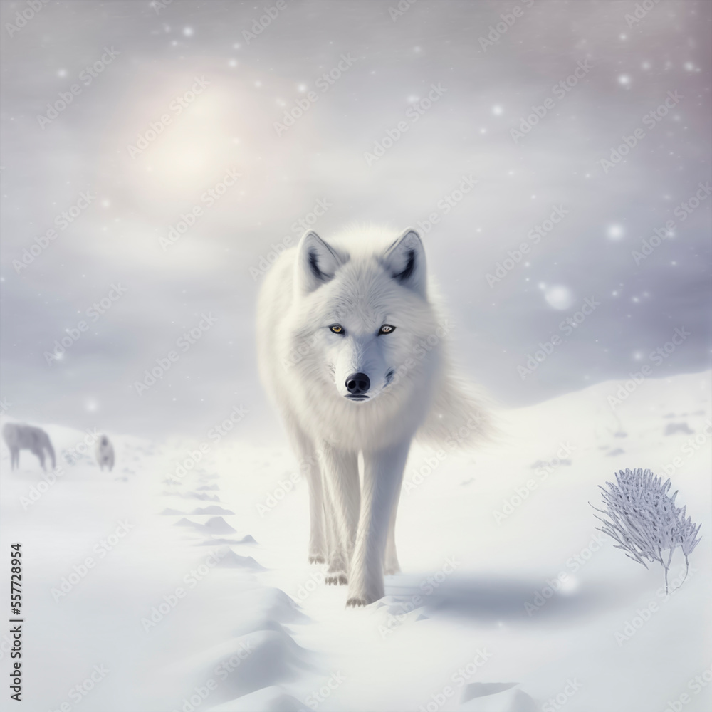 Obraz premium wolf in the snow