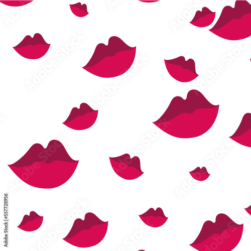 Muster Lippen, rosa, Vektorgrafik, Valentinstag