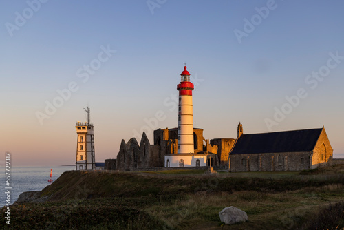 Saint-Mathieu Lighthouse, Pointe Saint-Mathieu in Plougonvelin, Finistere, France photo