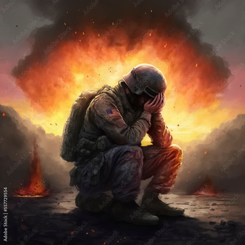 army battle in the battlefield where there are explosions and dead bodies. army battle in the battlefield where there are explosions and dead bodies.