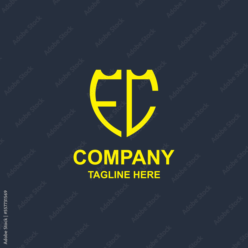 Obraz premium creative fc monogram logo design