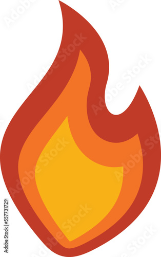 Fire flame ignite icon. Flat illustration of Fire flame ignite vector icon for web design isolated