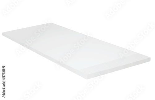 White mattress side. vector illustration