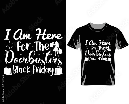 Black Friday t shirt design vector photo