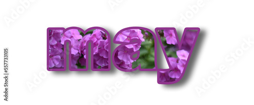 On a white background, the three-dimensional word 