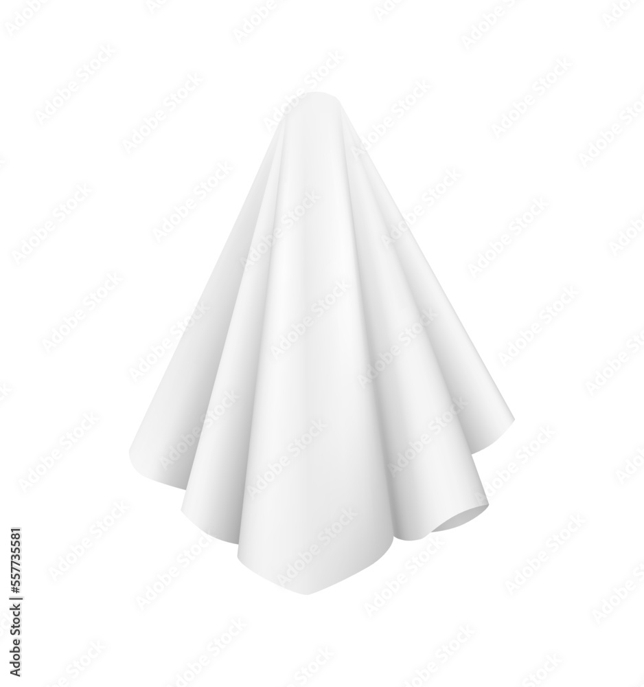 Fototapeta premium Realistic Cloth Covered Object