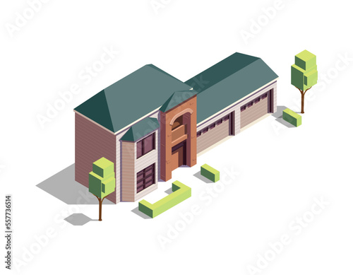 Isometric Suburban House