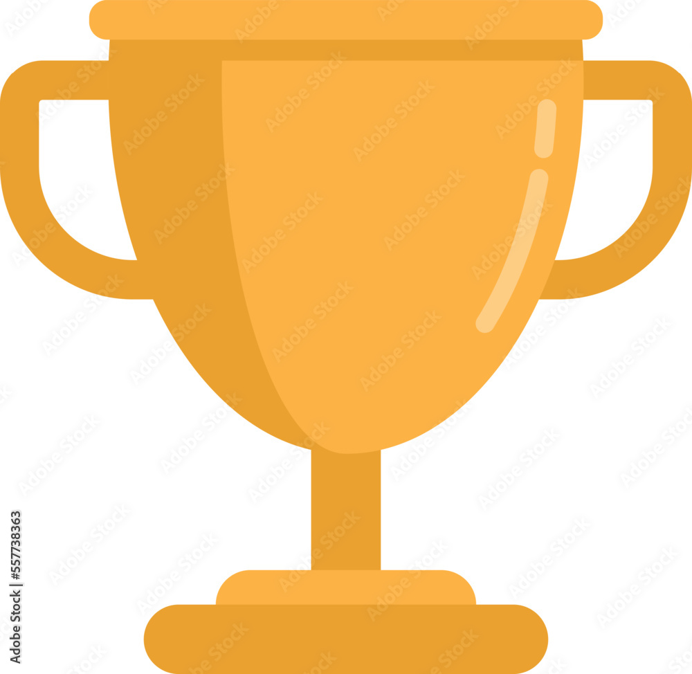 Hurling gold cup icon. Flat illustration of Hurling gold cup vector icon for web design isolated