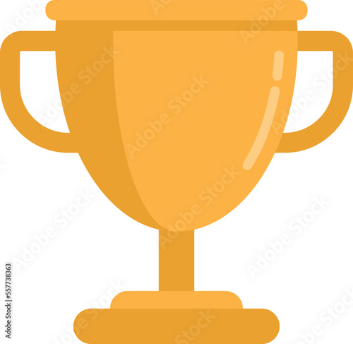 Hurling gold cup icon. Flat illustration of Hurling gold cup vector icon for web design isolated