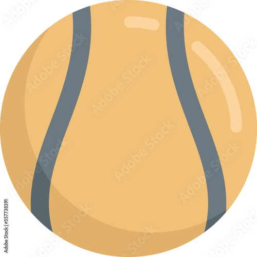 Hurling ball icon. Flat illustration of Hurling ball vector icon for web design isolated