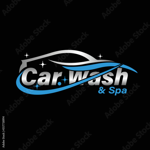 Car wash and spa logo design