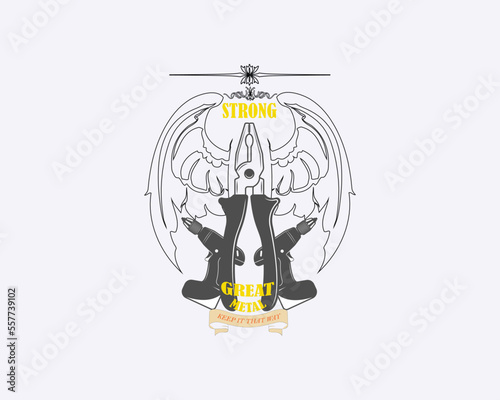 Supper tools t-shard desine