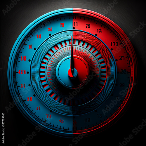 speedometer isolated on black