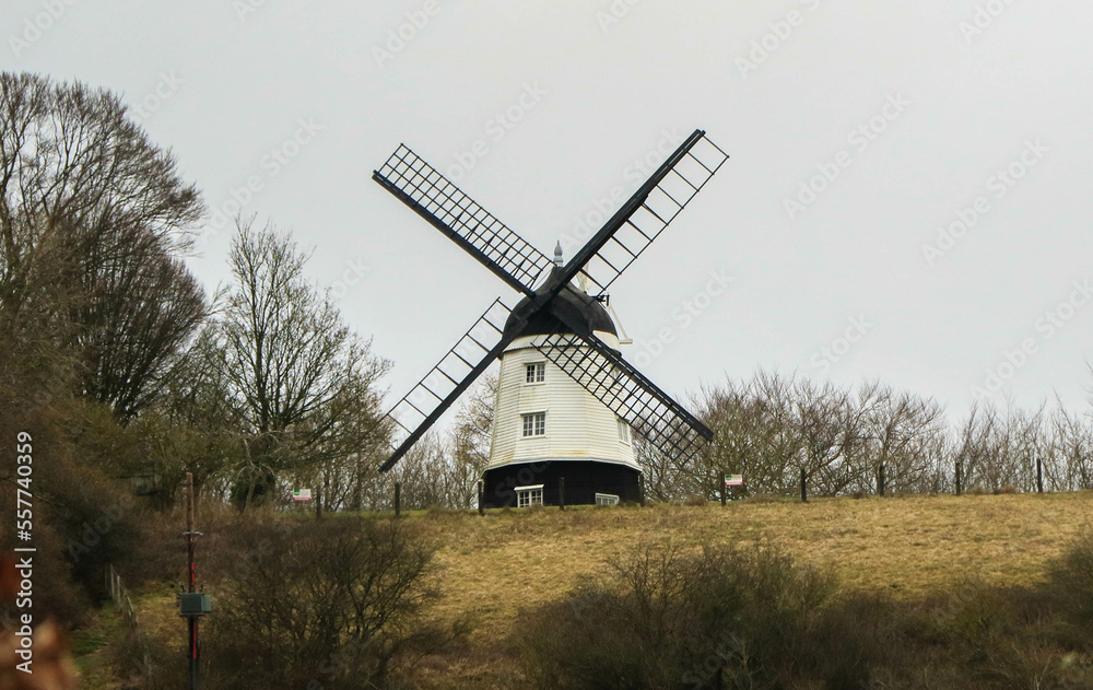 Windmill in the English countryside