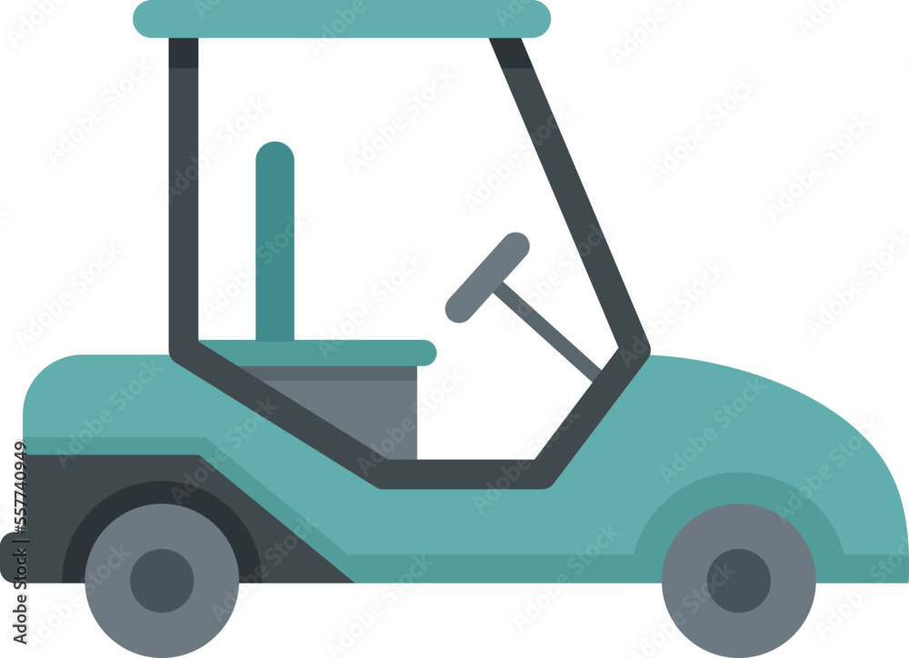 Golf cart auto icon. Flat illustration of Golf cart auto vector icon for web design isolated