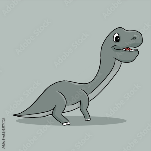 ancient animal dinosaur illustration, vector file eps 10