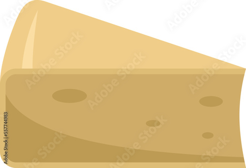 Cheese parmesan icon. Flat illustration of Cheese parmesan vector icon for web design isolated