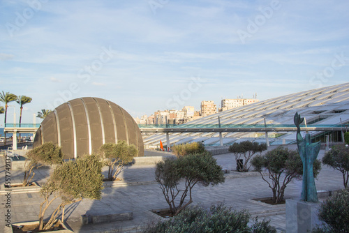 Obraz na płótnie Beautiful view of the Library of Alexandria in Alexandria, Egypt w salonie