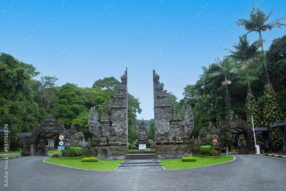 Kebun Raya Bali or Bali Botanical Garden entrance gate