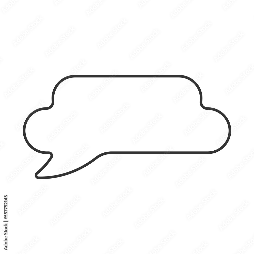 Speech bubble vector icon. Line sign for mobile concept and web design. Symbol, logo illustration. Vector graphics Speech bubble vector icon. Line sign for mobile concept and web design. Symbol, logo illustration. Vector graphics